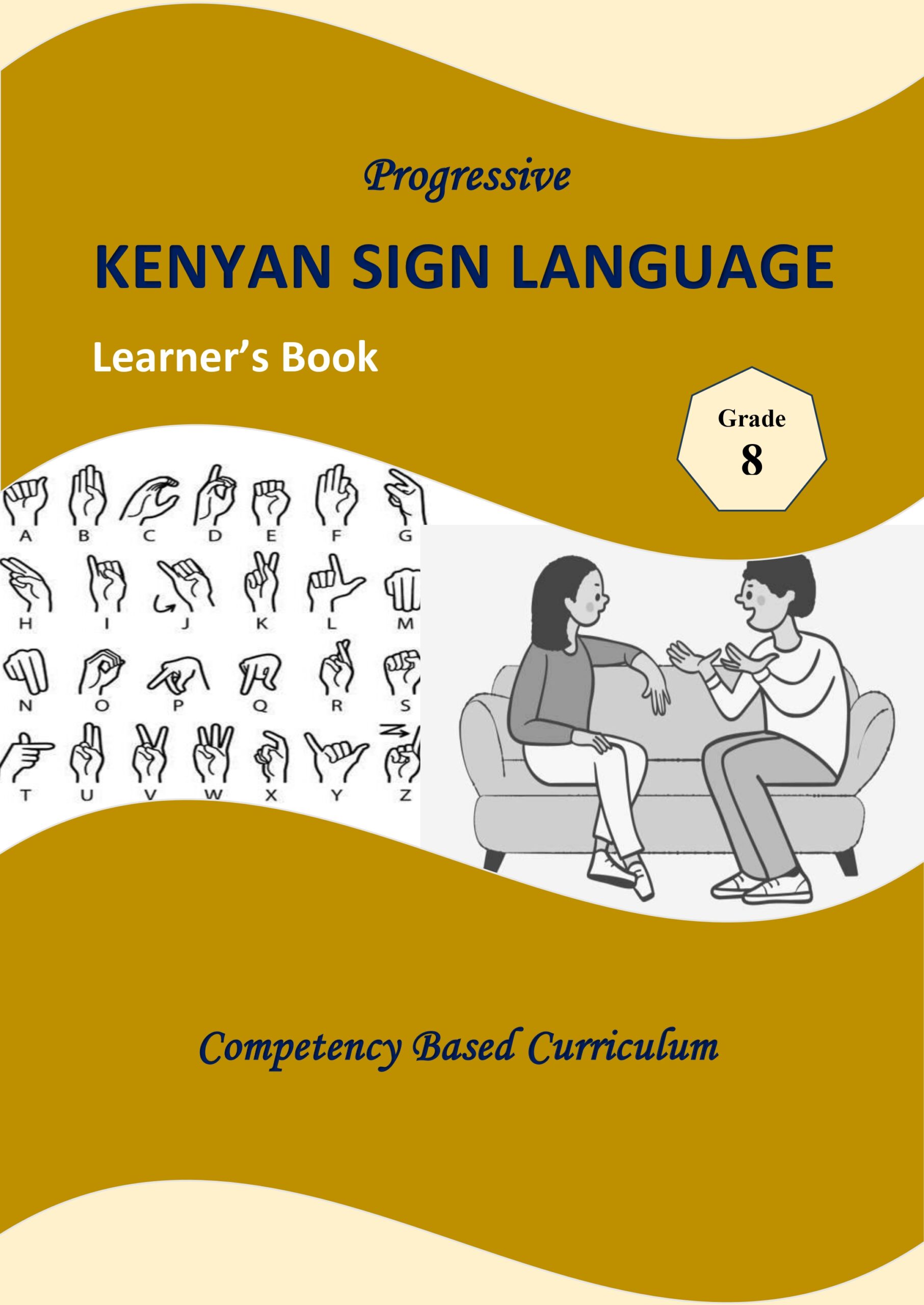 Kenyan Sign Language Book Grade 8